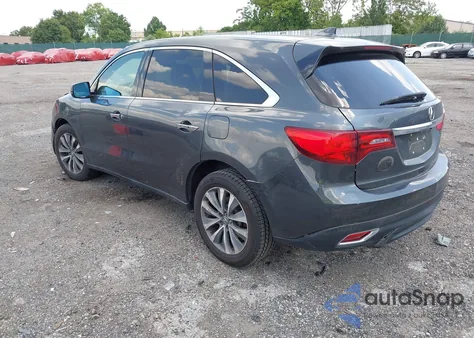 2014 Acura Mdx Technology Package z USA, uszkodzony, nr VIN 5FRYD4H45EB037428